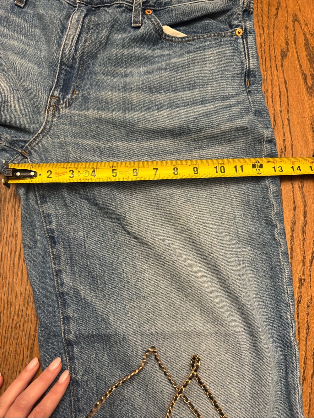Madewell slouchy boy Jean‎ Blue Denim women’s Size 31 baggy - Picture 10 of 12